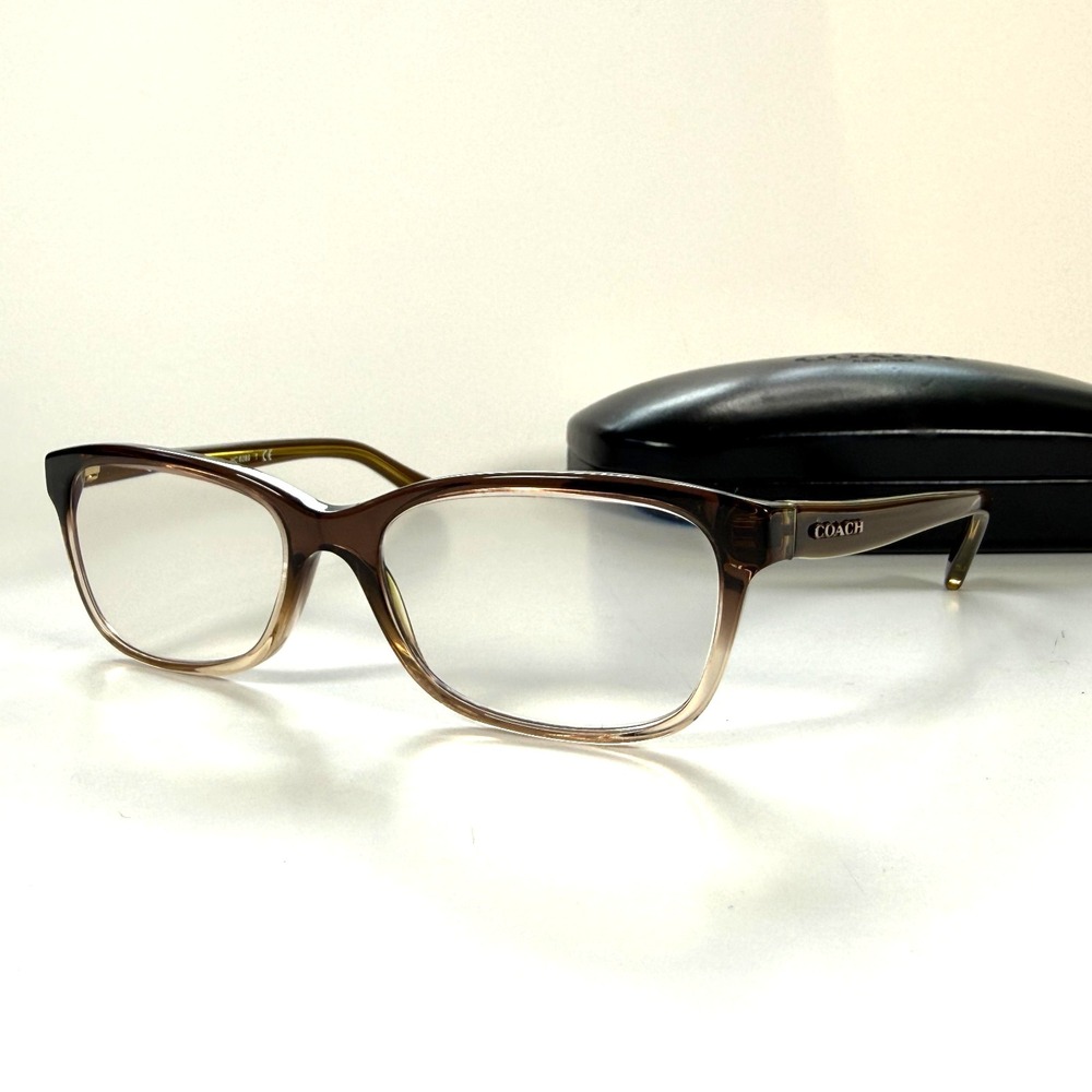 COACH HC 6089 Eyeglasses Frame Only 51-16-135 Olive Brown Gradient 5400